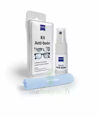 Zeiss Kit Spray Antibuée Fl/15ml + Tissu Microfibres à Cambrai